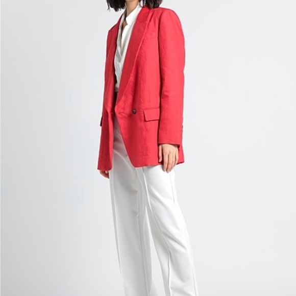 Brunello Cucinelli red linen blazer - Picture 2 of 8